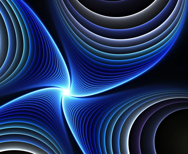 Blue fractal plazmy vír — Stock fotografie