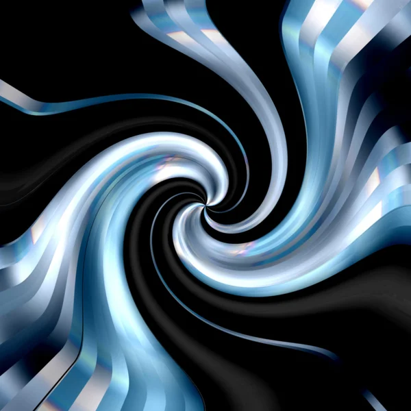 Black & Blue Swirl Background — Stock Photo, Image