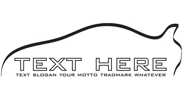 Logotipo Sportscar Outline — Foto de Stock