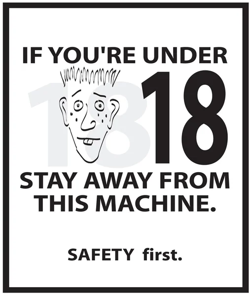 Veiligheid poster — Stockfoto