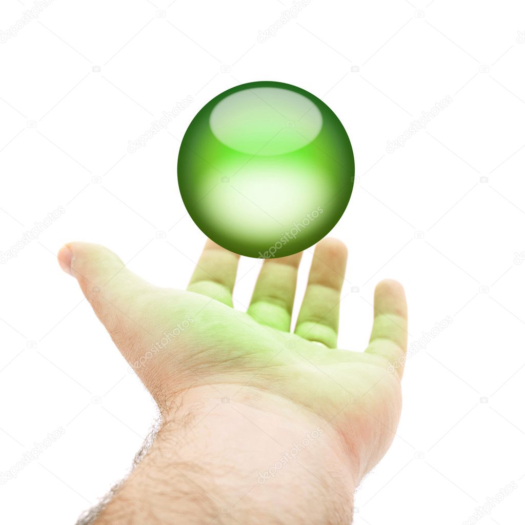 Green Orb Hand