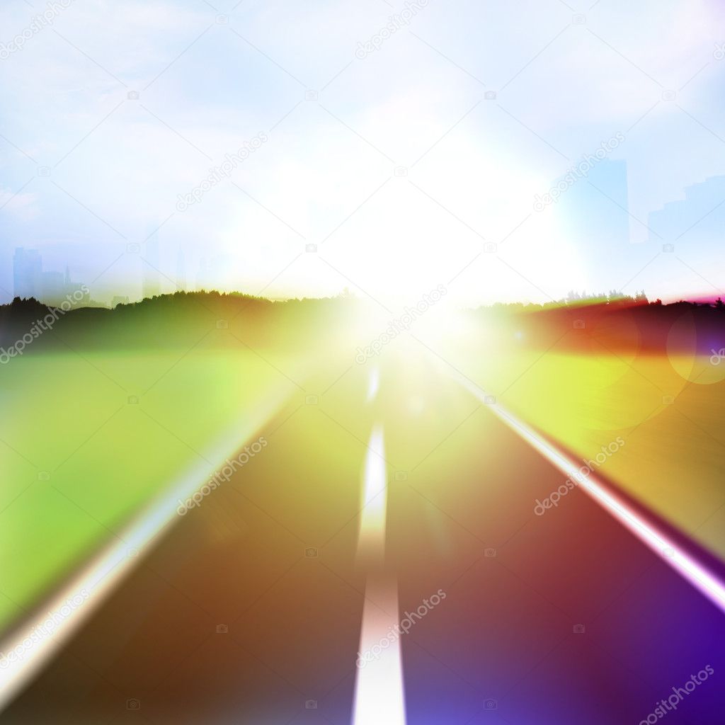 Abstract Highway Flare