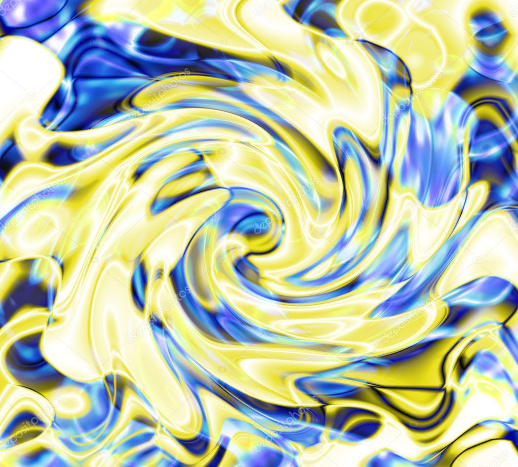 Yellow plasma twirl