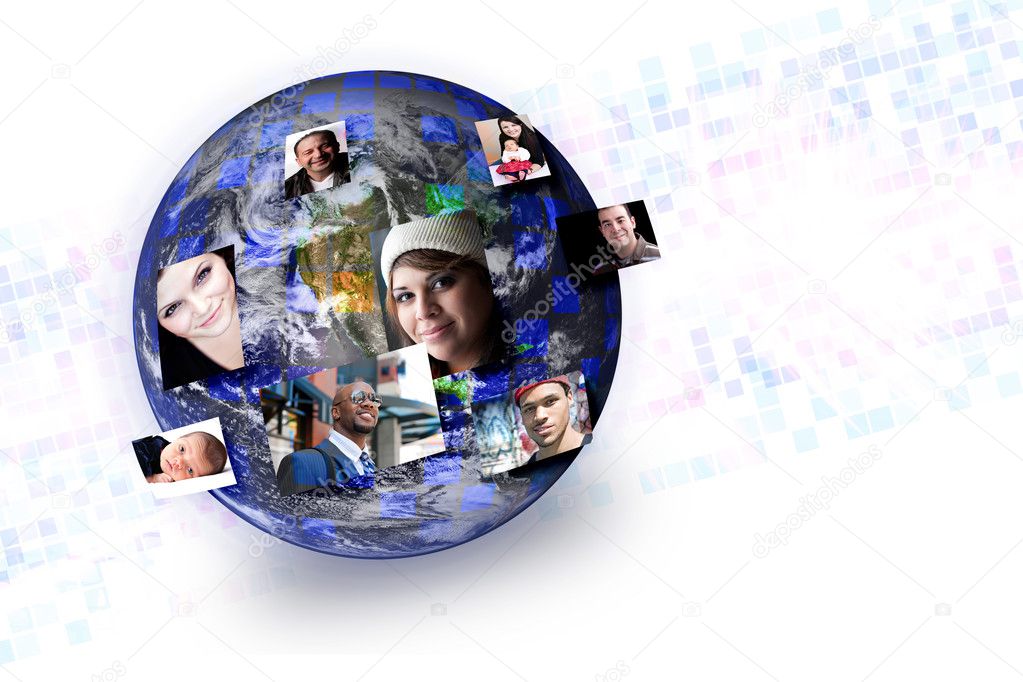 Social Media Global Networking Connections