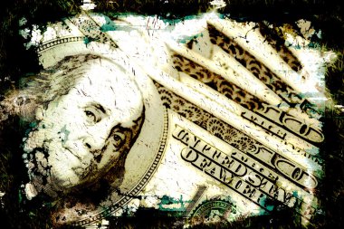 Grungy Money Background clipart