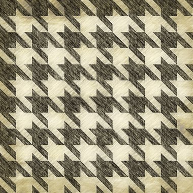 Vintage Hounds Tooth Pattern clipart