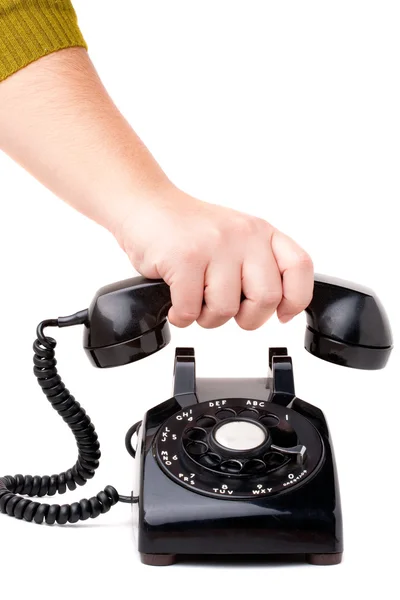 Hanging Up the Phone — Stock Photo, Image