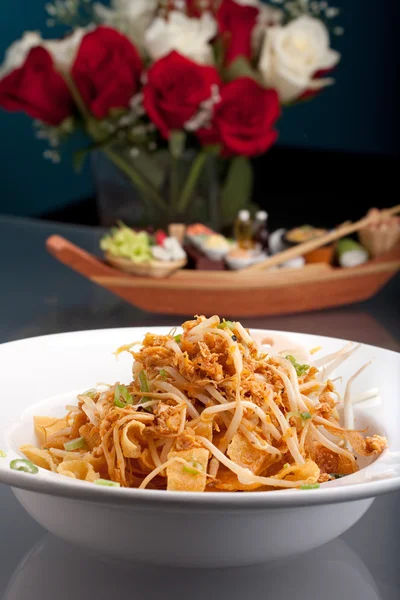 Ensalada de fideos crujiente comida tailandesa — Foto de Stock