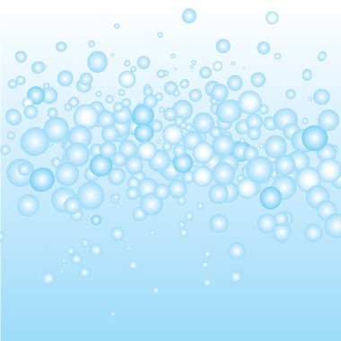 Blue Bubbles Vector clipart