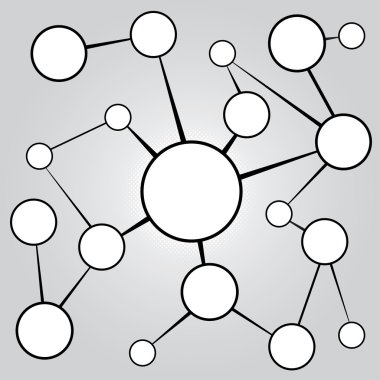 Social Media Networking Chart clipart