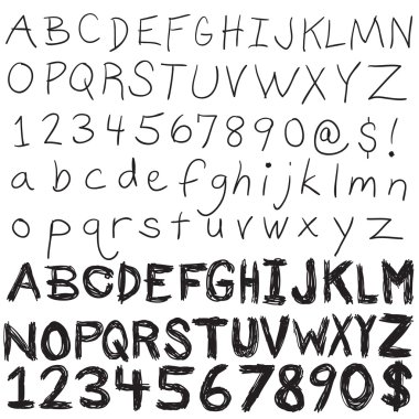 Hand Written Typography clipart