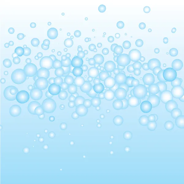 Blå bubblor vektor — Stock vektor