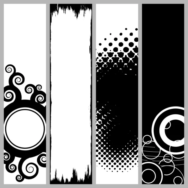 Bannières verticales funky — Image vectorielle
