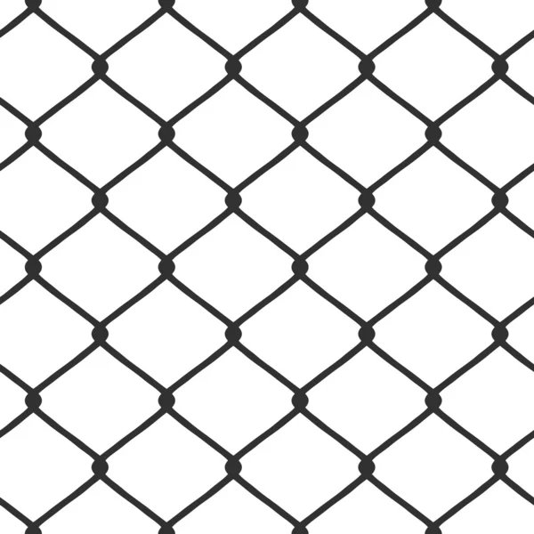 Chain Link Fence Vector — Stock Vector