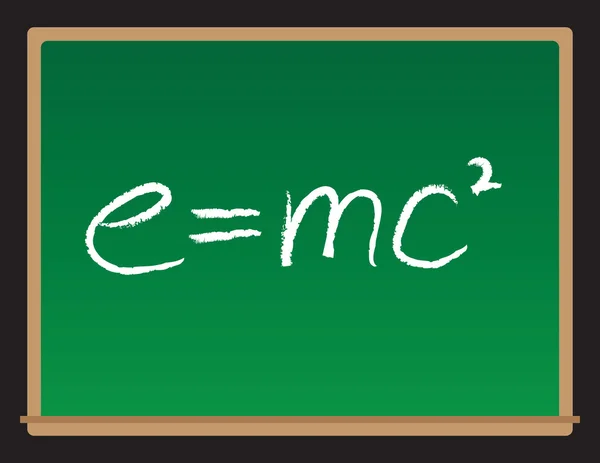 Theorie van relativiteit schoolbord — Stockvector