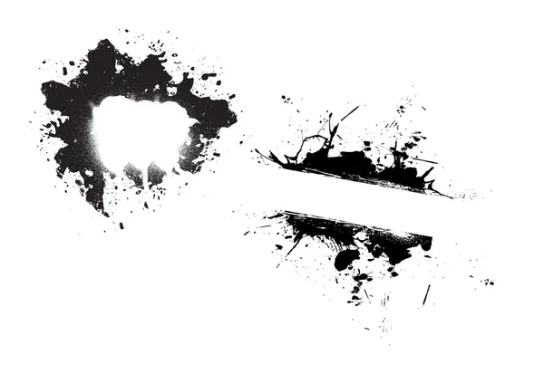 Grunge taches de peinture éclaboussures — Image vectorielle