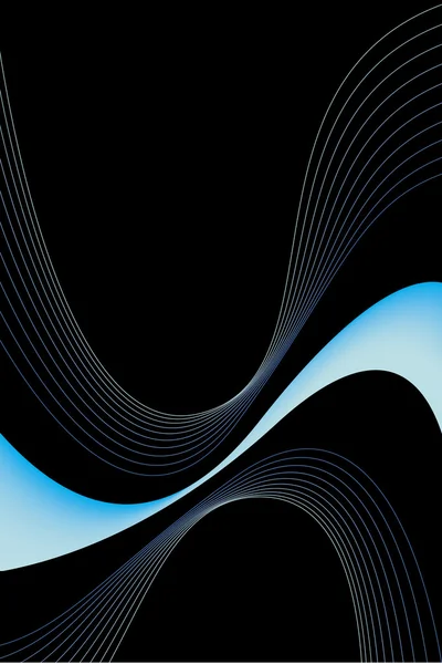 Abstract Blue Swirls — Stock Vector
