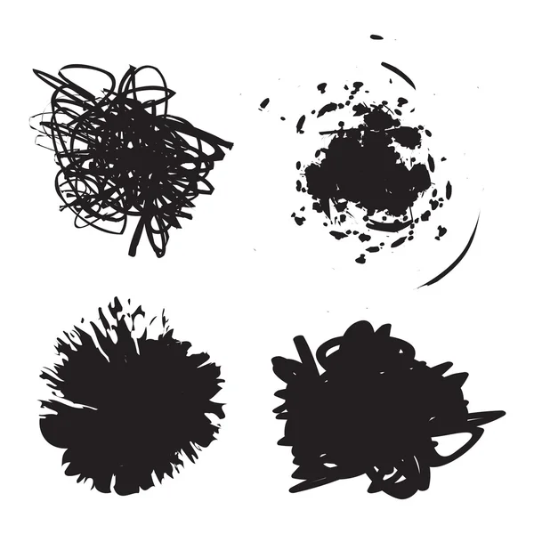Grunge 飞溅油漆斑点 — 图库矢量图片