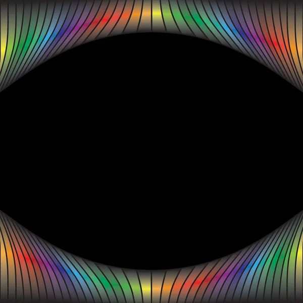 Frontera de círculos de arco iris — Archivo Imágenes Vectoriales