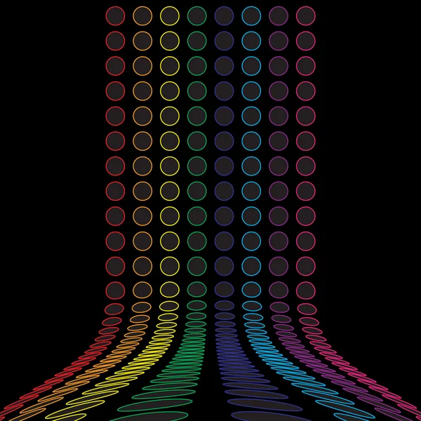 Diseño de los círculos del arco iris — Vector de stock