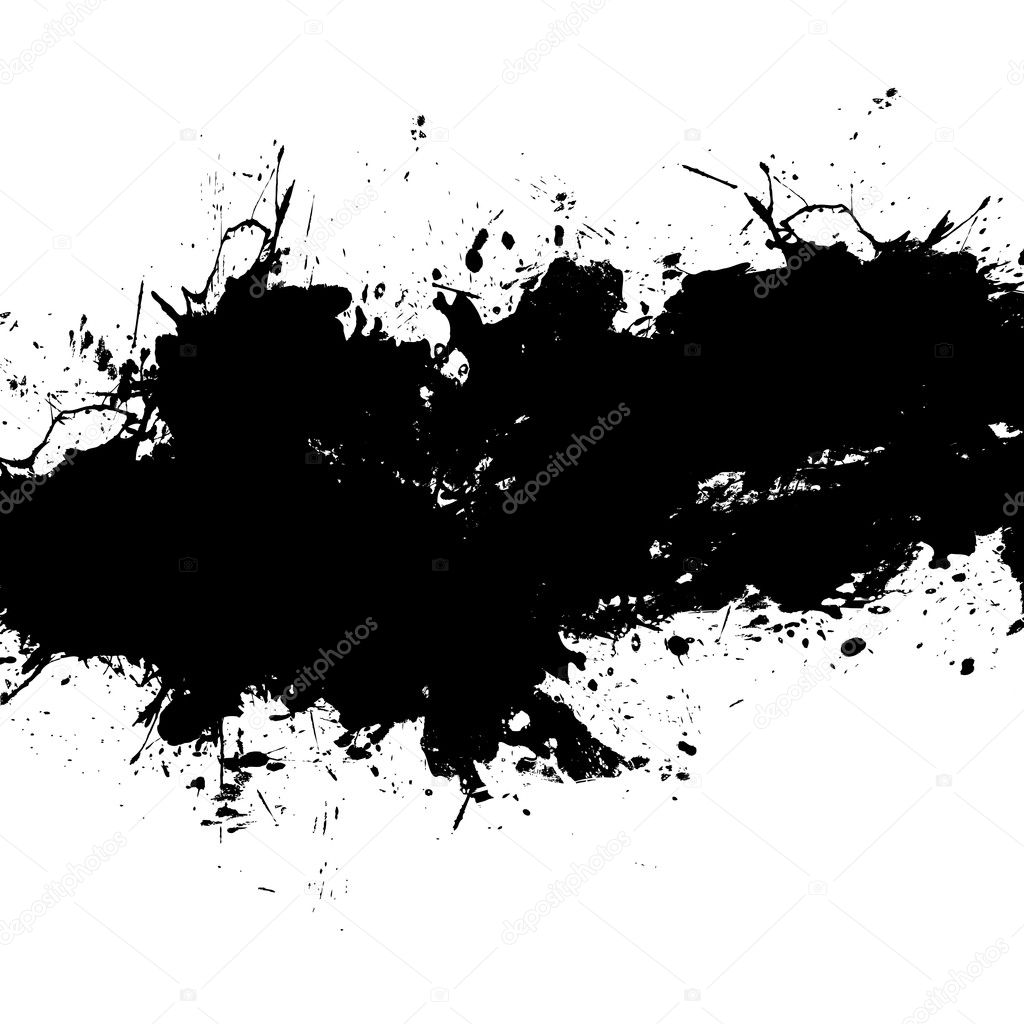 Black Paint Splatter