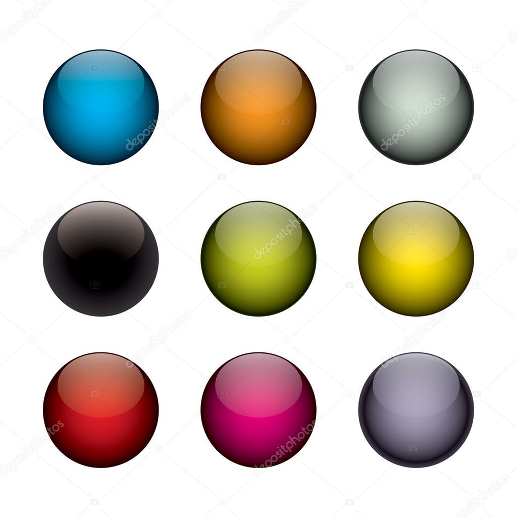 Colorful Orb Buttons