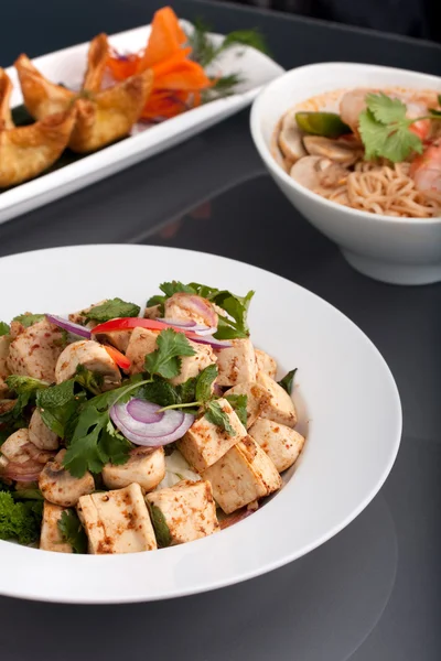 Pratos de comida tailandesa gourmet — Fotografia de Stock