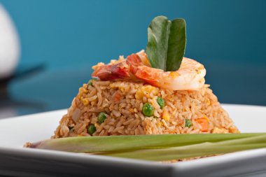 Shrimp Fried Rice Thai Dish clipart