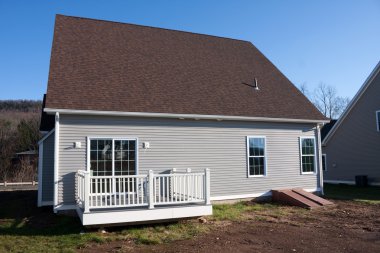 New Constructed Home with Porch clipart