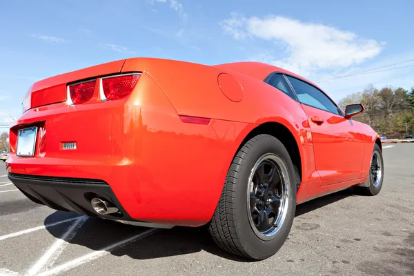 Orangefarbenes Muscle Car — Stockfoto