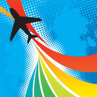 Airplane Travel Abstract clipart