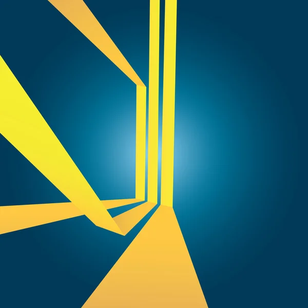 Diseño abstracto de rayas amarillas — Vector de stock
