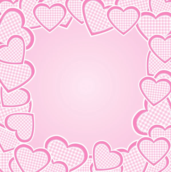 Frame with hearts — Stock Vector