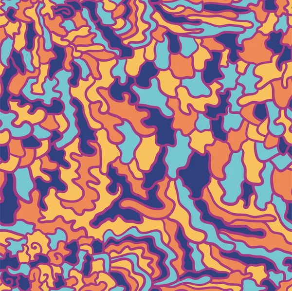 Nahtlose abstrakte, handgezeichnete Muster — Stockvektor