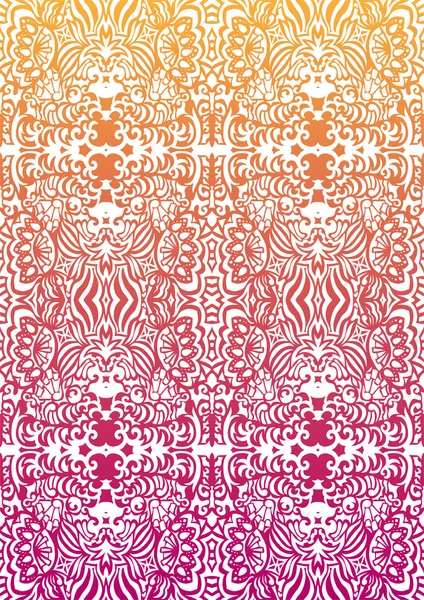 Patrón sin costura naranja-rosa feliz — Archivo Imágenes Vectoriales