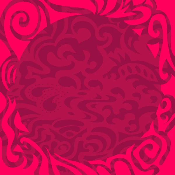 Рожевий фігурні кадру — стоковий вектор