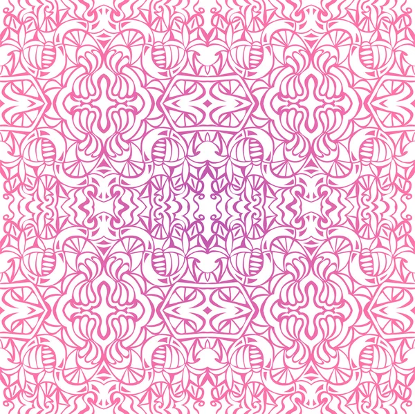 Pink curly seamless pattern — Stock Vector