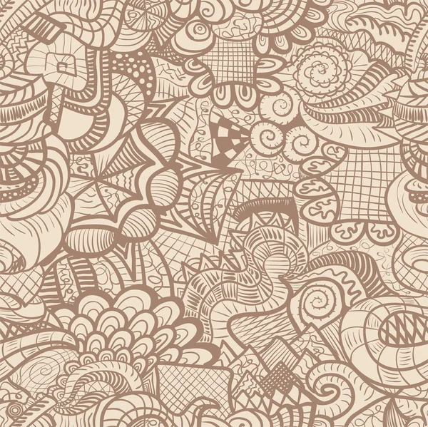 Hand-drawn seamless pattern — Stock Vector