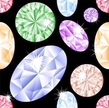 Diamond seamless pattern clipart