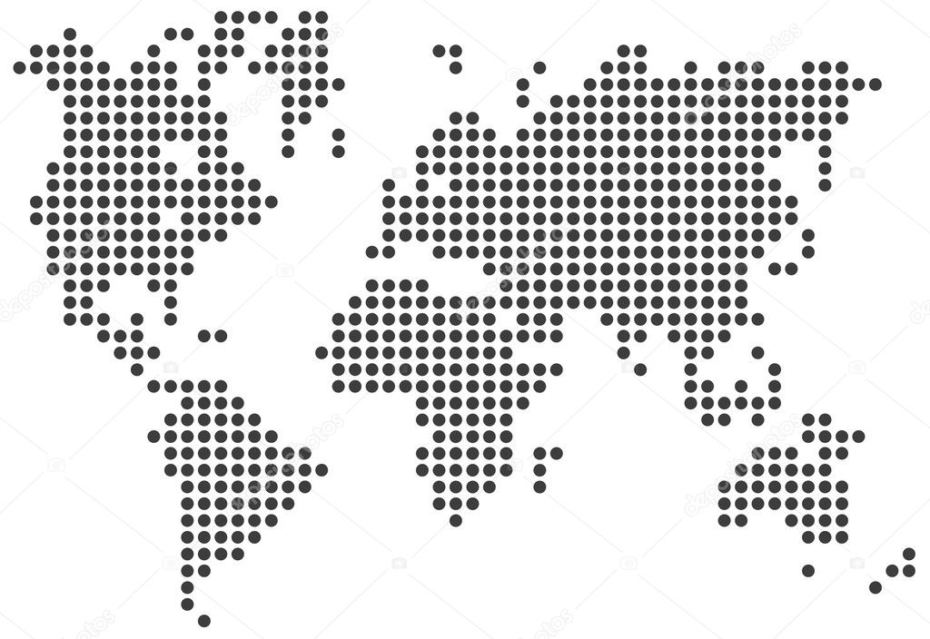 World Map Stock Vector By ©witchera 10078444