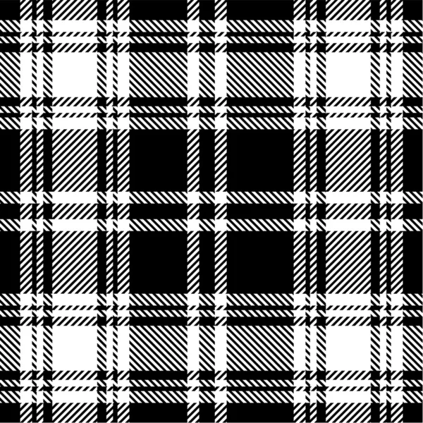 Black and white plaid pattern — Stock Vector