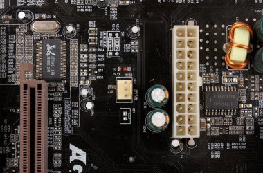 Modern elektronik Pano. anakart yakın çekim