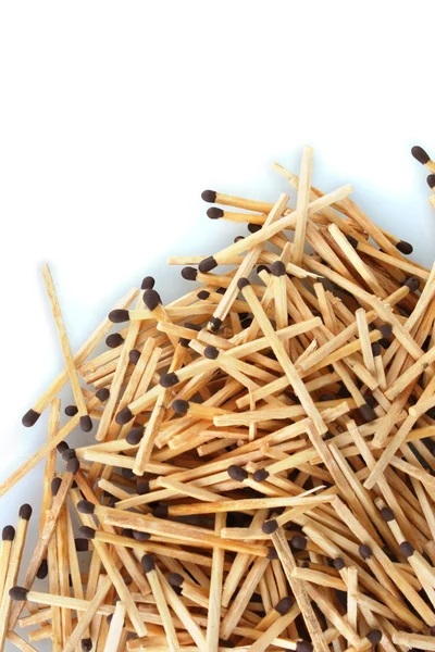 Pile of matches isolated on white — Stock Photo, Image