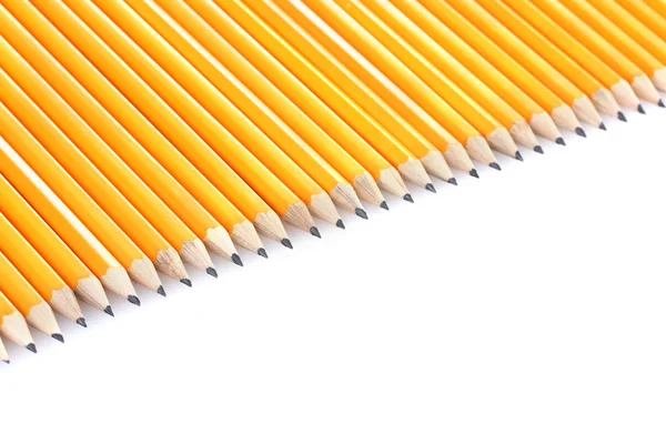 Lápis de chumbo isolado em branco — Fotografia de Stock