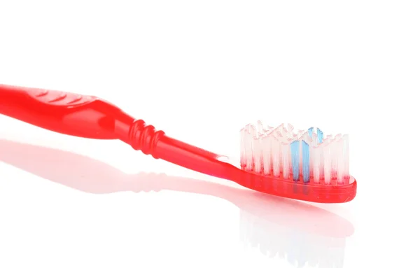 Brosse à dents isolée sur blanc — Photo