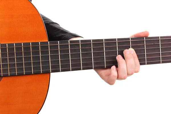 Gitara odizolowana na biały — Zdjęcie stockowe