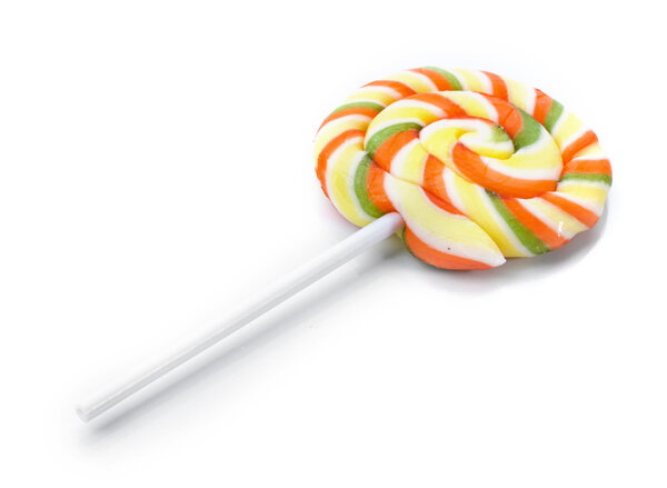 красочный леденец, изолированный на белом