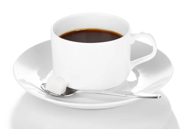 Taza de café aislada en blanco — Foto de Stock