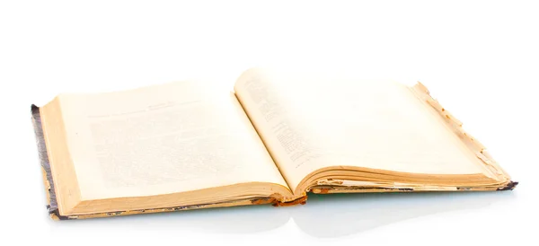 Beyazda izole edilmiş eski kitap — Stok fotoğraf