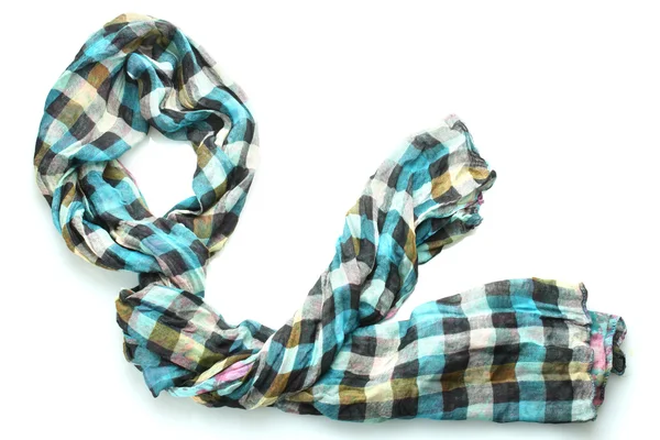 Beautiful scarf isolated on white — Stock Photo, Image